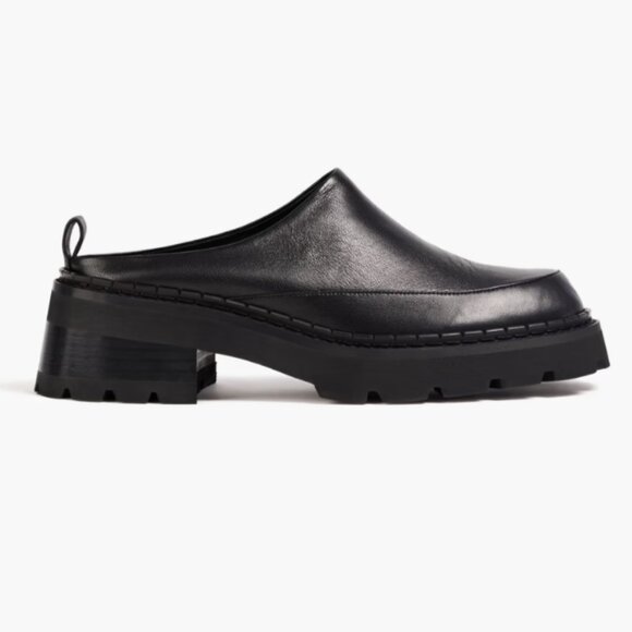 By Far Reyna black leather shoes/loafers/mules Sz 36/Us Sz 6 - Picture 1 of 14